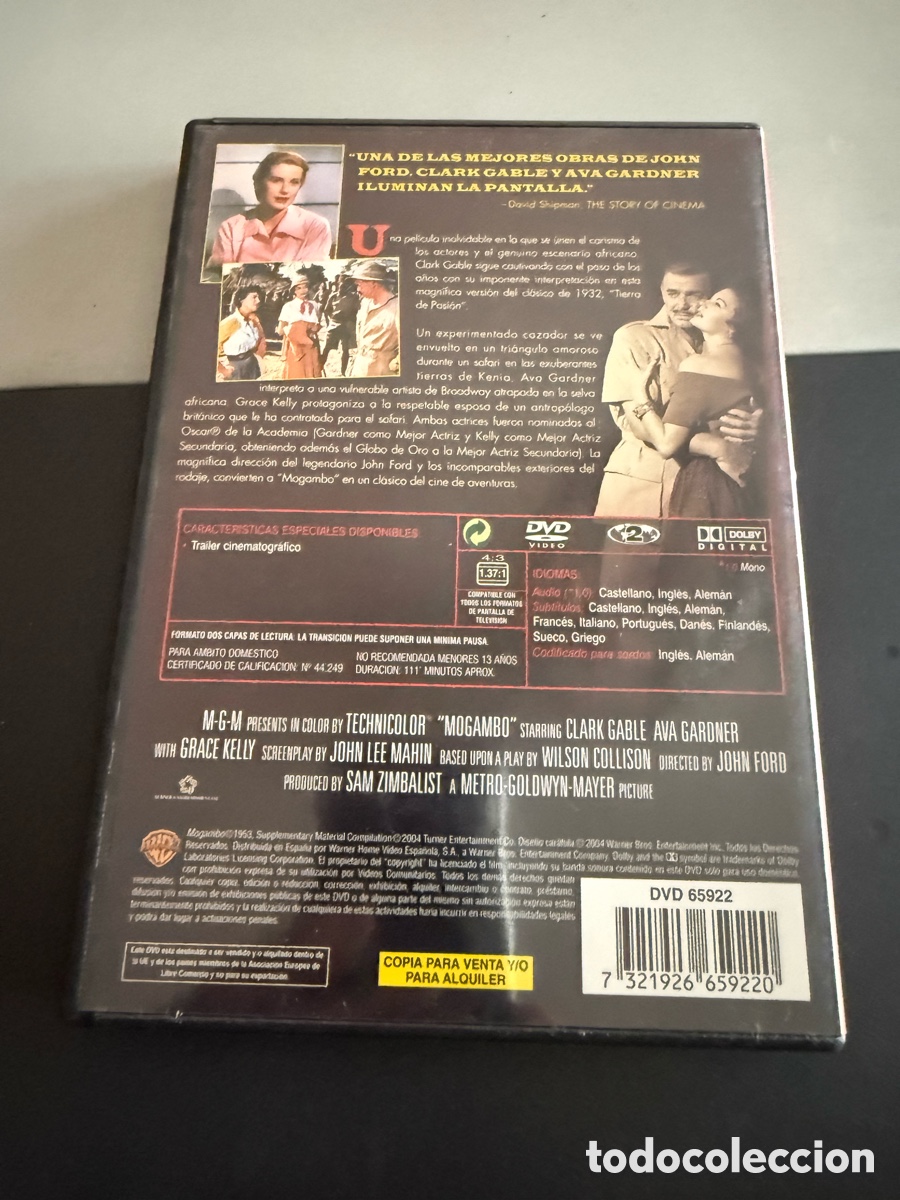 Cine: DVD. MOGAMBO /////// - Foto 2