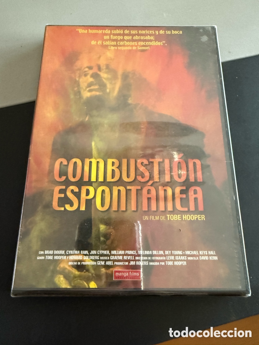 Cine: DVD. COMBUSTI&Oacute;N ESPONT&Aacute;NEA. Tobe Hooper. PRECINTADO