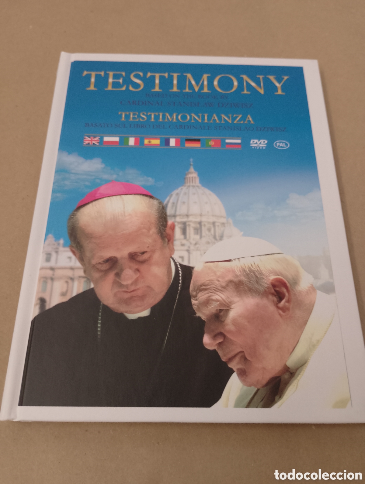 Cin&eacute;ma: Dvd-libro. Testimony &ndash; Testimonianza. Juan Pablo II. &Uacute;nico en TC.