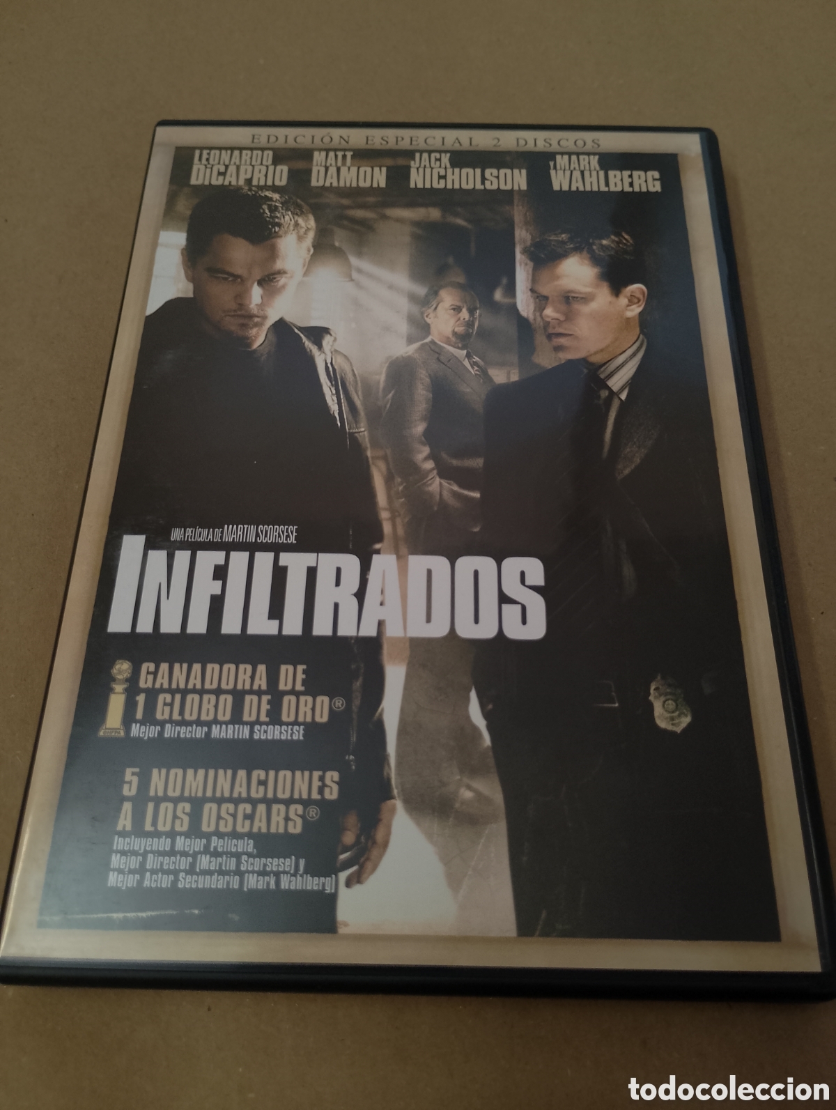 Kino: Dvd. Infiltrados. 2 dvds. Con Leonardo Di Caprio, Matt Damon y Jack Nicholson.