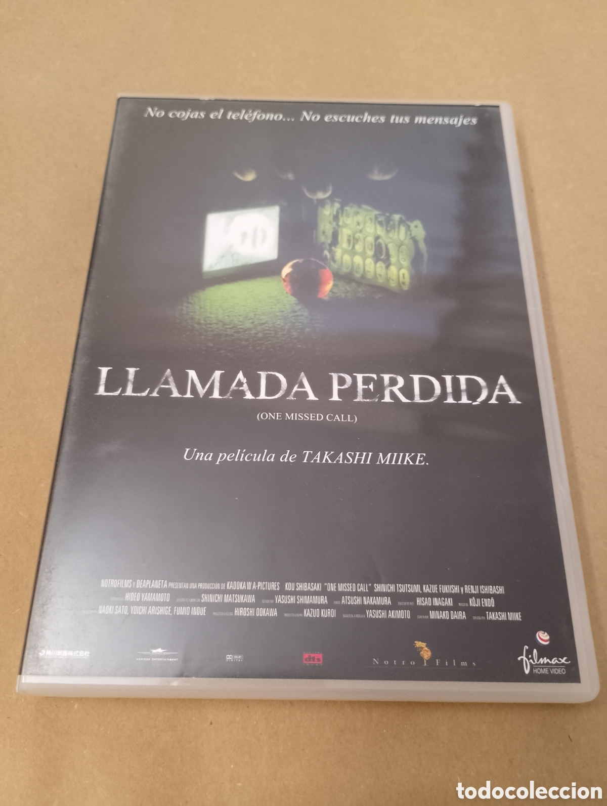 Kino: Dvd. Llamada perdida. Takashi Miike.