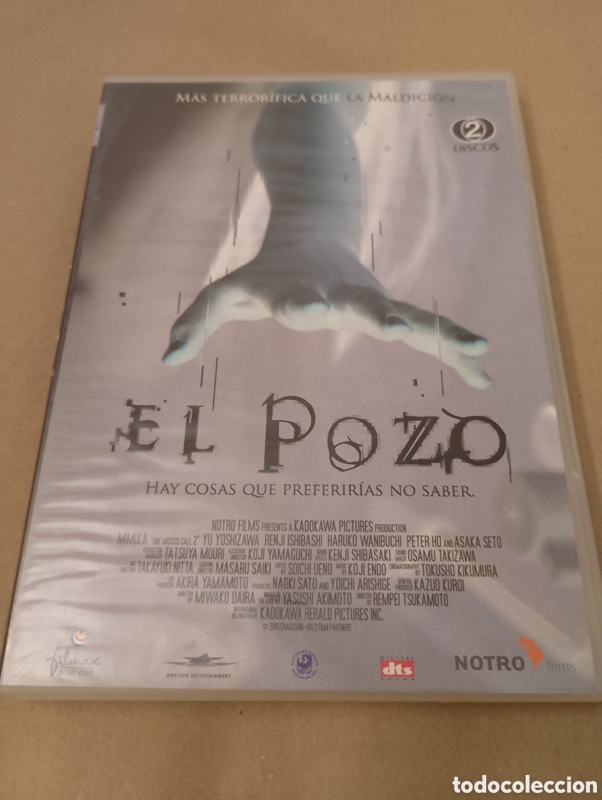 Kino: Dvd. El pozo. 2 dvds. Terror.
