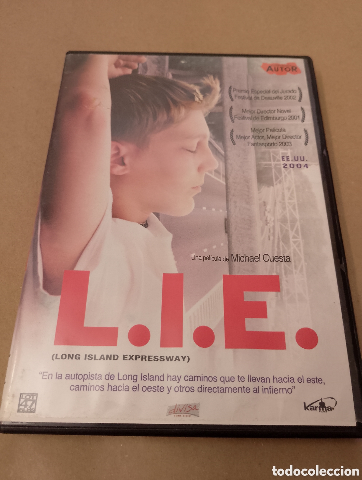 Cine: Dvd. L.I.E. Michael Cuesta. Cine de autor.