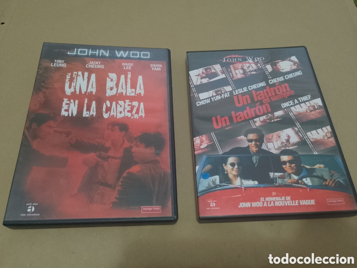 Cine: 2 dvds. John Woo. Una bala en la cabeza + Un ladr&oacute;n siempre es un ladr&oacute;n.