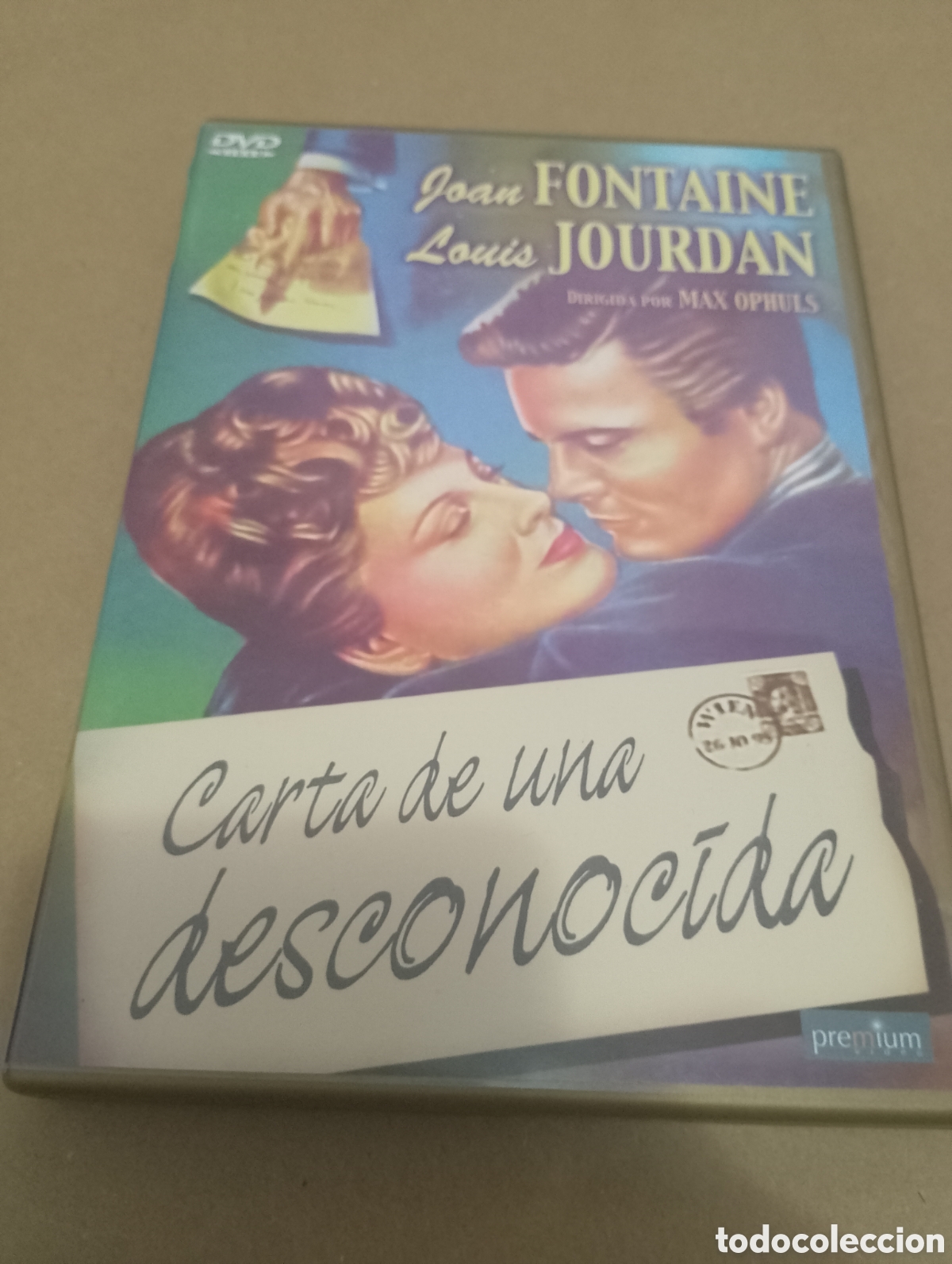 Cine: Dvd. Carta de una desconocida. Con Joan Fontaine y Louis Jourdan.