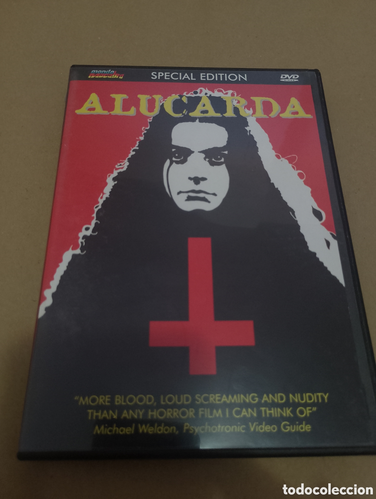 Cine: Dvd. Alucarda. Special Edition. Edici&oacute;n Uk en espa&ntilde;ol e ingl&eacute;s. Mondo Macabro. De culto. Totalmente