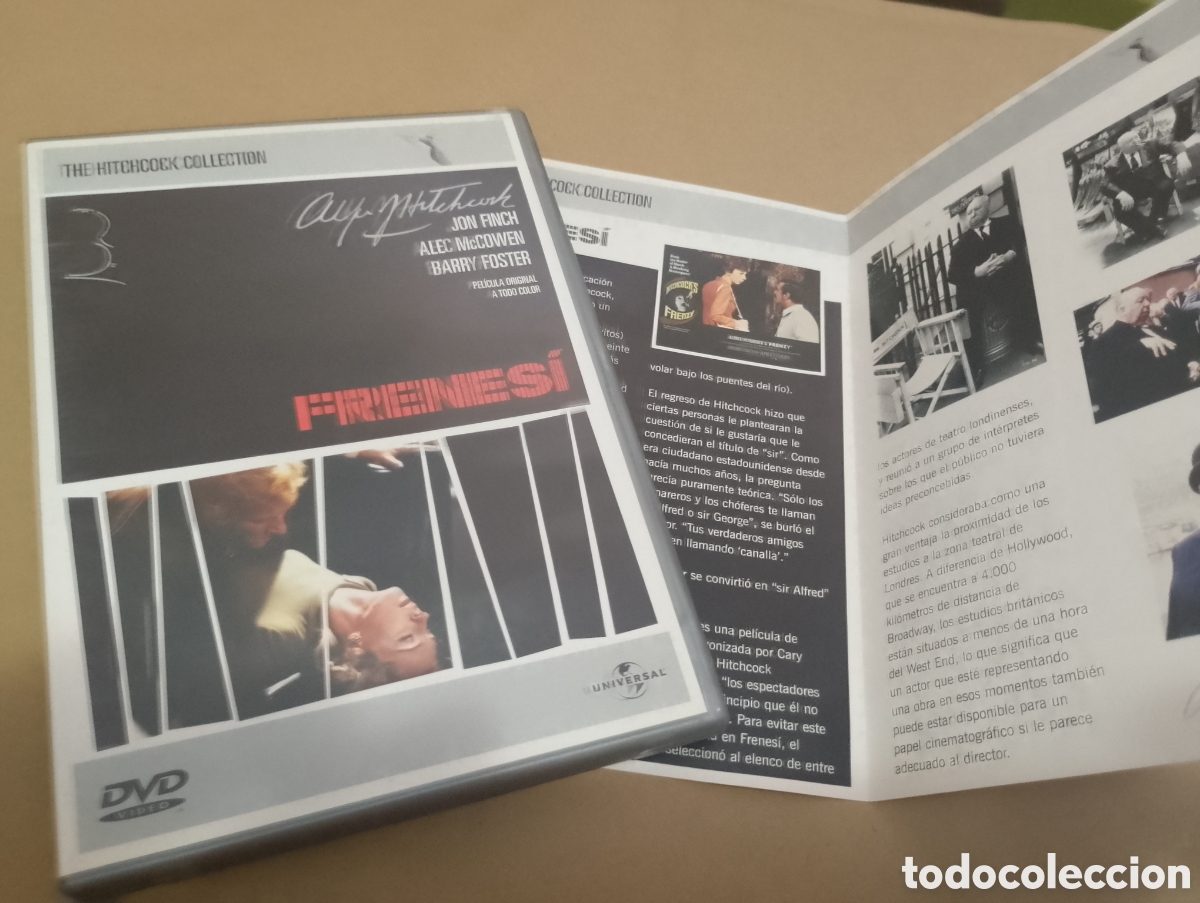 Cine: Dvd. Frenes&iacute;. Alfred Hitchcock.