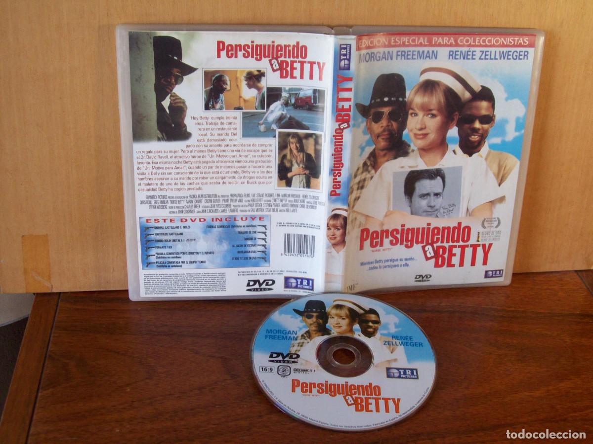 Cine: PERSIGUIENDO A BETTY - MORGAN FREEMAN - RENEE ZEELWEGER - DVD EDICION ESPECIAL COLECCIONISTAS