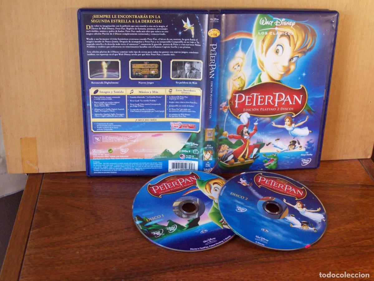 Cine: PETER PAN - EDICION PLATINO DOBLE DVD - WALT DISNEY LOS CLASICOS