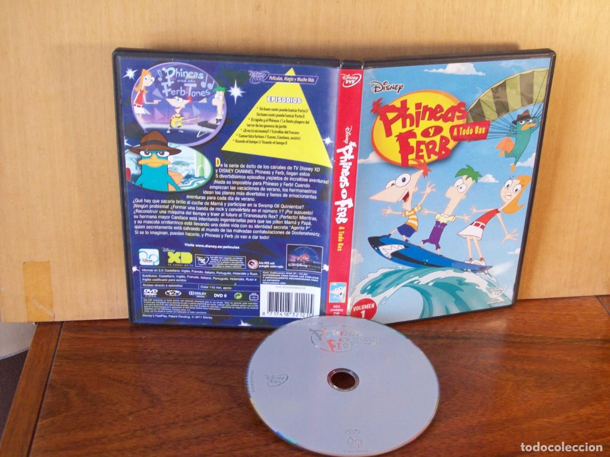 Cine: PHINEAS Y FERB - A TODO GAS - DVD N&ordm; 1 EDICION DISNEY -