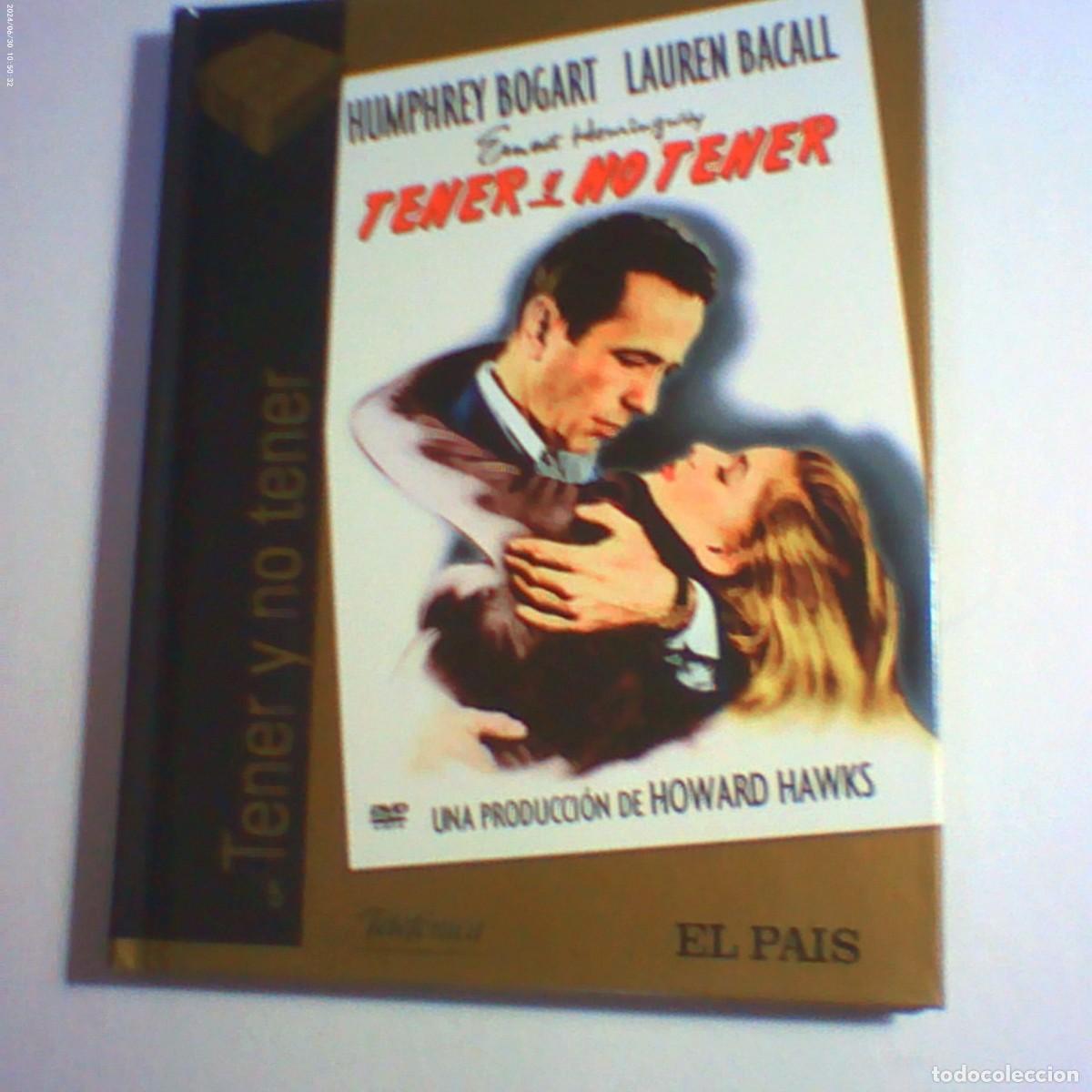 Cine: dvd libro tener y no tener. humphey bogart. lauren bacall. 100 min (seminuevo)