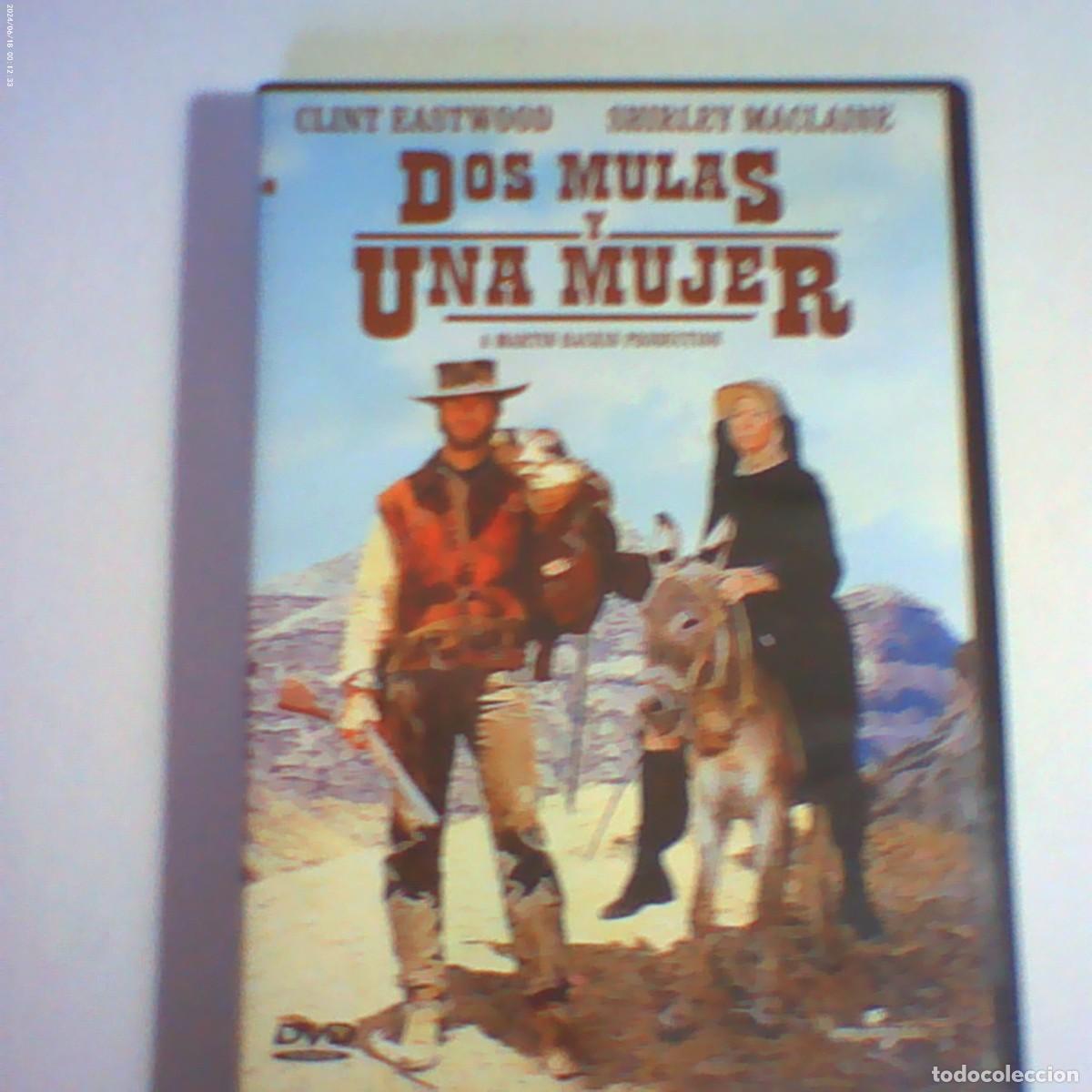 Cine: dvd dos mulas y una mujer. clint eastwood. shirley maclaine. 109 min (seminuevo)