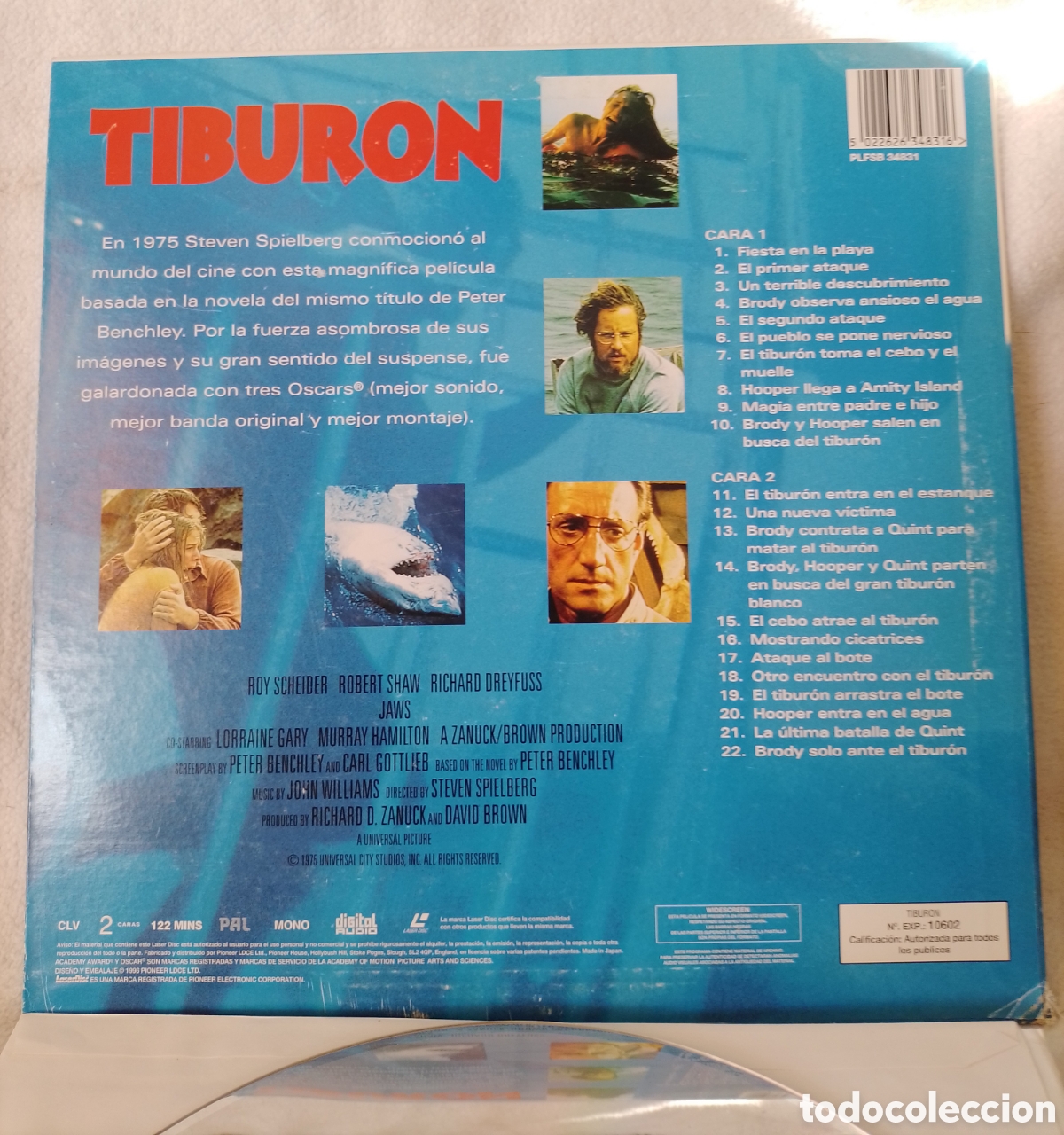 Cine: Tibur&oacute;n - Laser disc - Foto 2