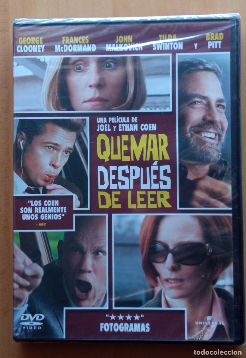 Cine: Quemar despues de leer / brad Pitt, George Clooney, Frances McDormand...