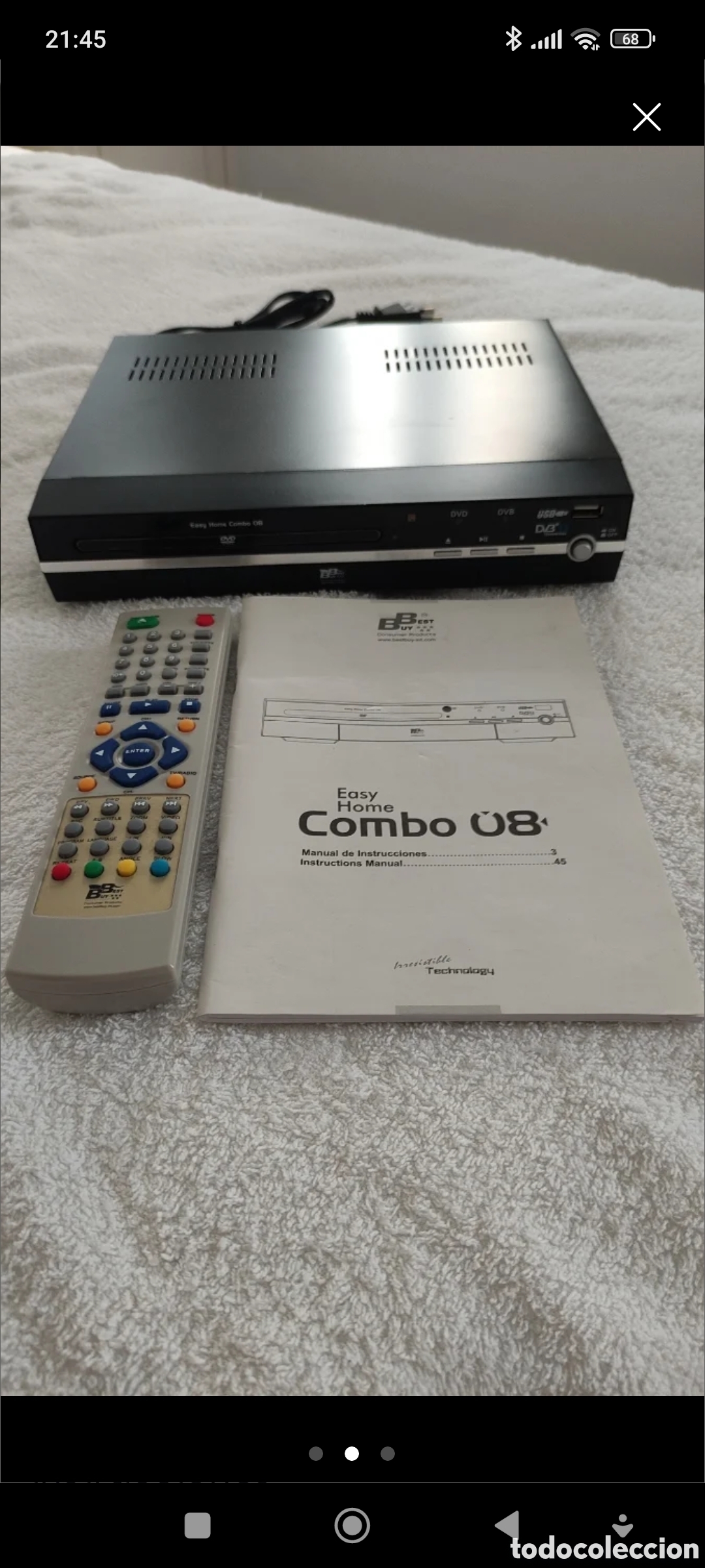 Cine: Reproductor DVD Easy Home Combo U8