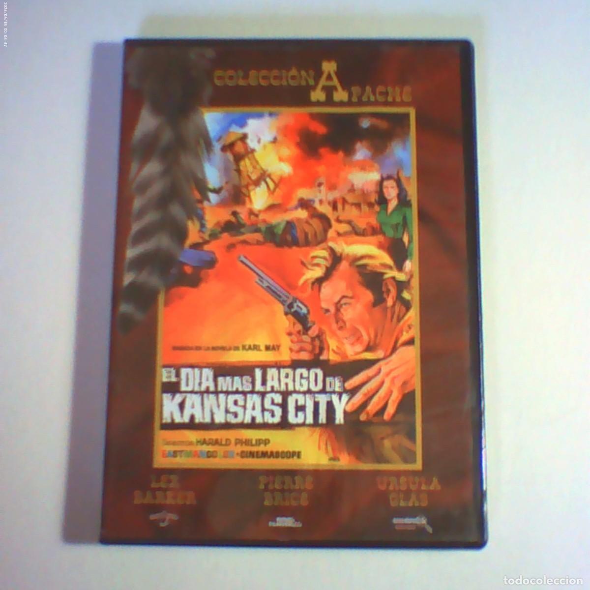 Cine: dvd el d&iacute;a m&aacute;s largo de kansas city. lex barker. ursula glas. 87 min. colecci&oacute;n apache (seminuevo)