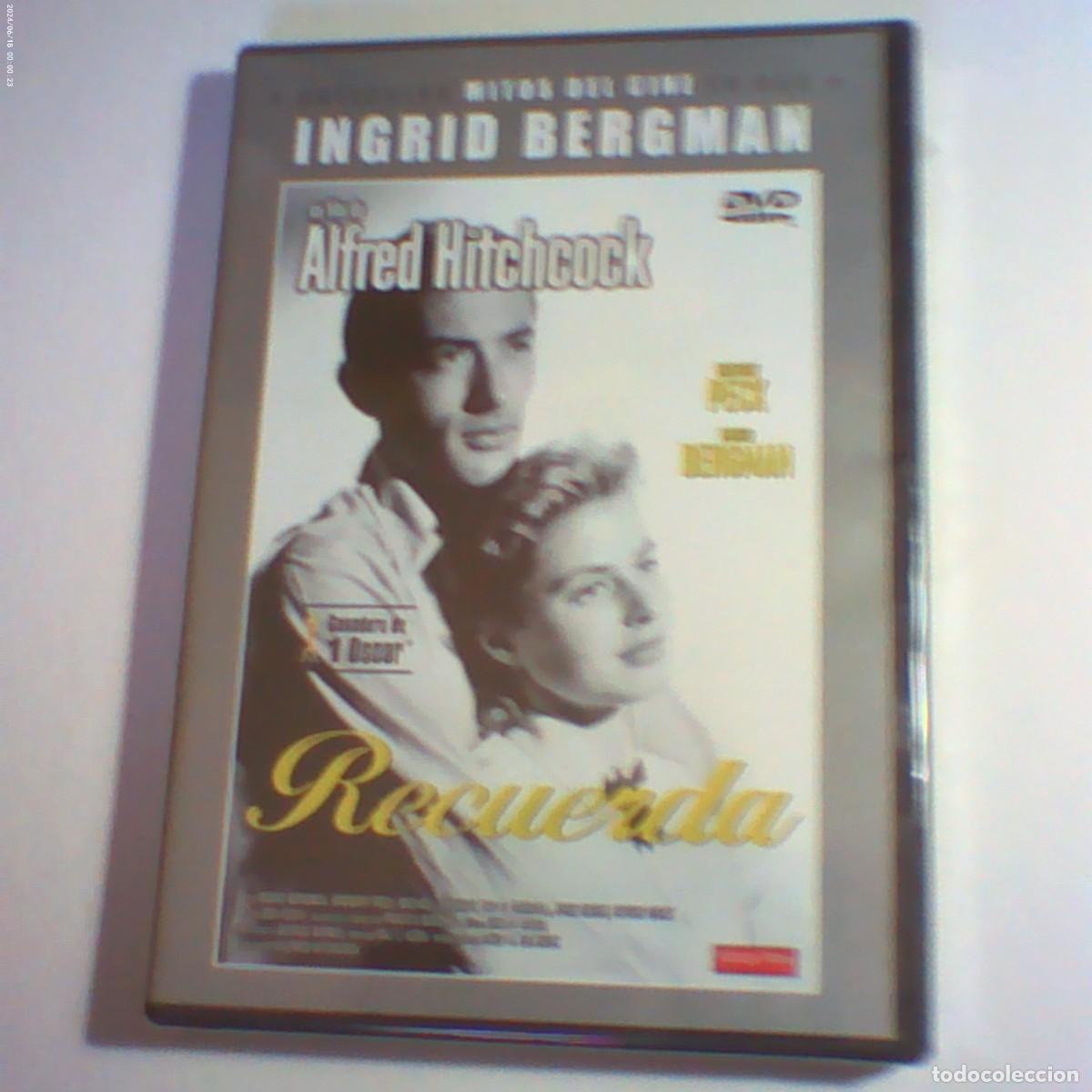 Cine: dvd recuerda. gregory peck. ingrid bergman. de alfred hitchcock. 106 + 25 min (precintado)