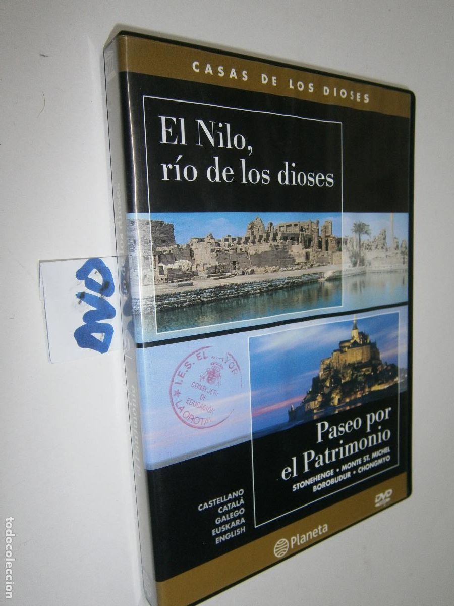 Cine: PELICULA DVD - EL NILO, RIO DE LOS DIOSES Y STONEHENGE, MONTE ST. MICHEL Y OTROS....