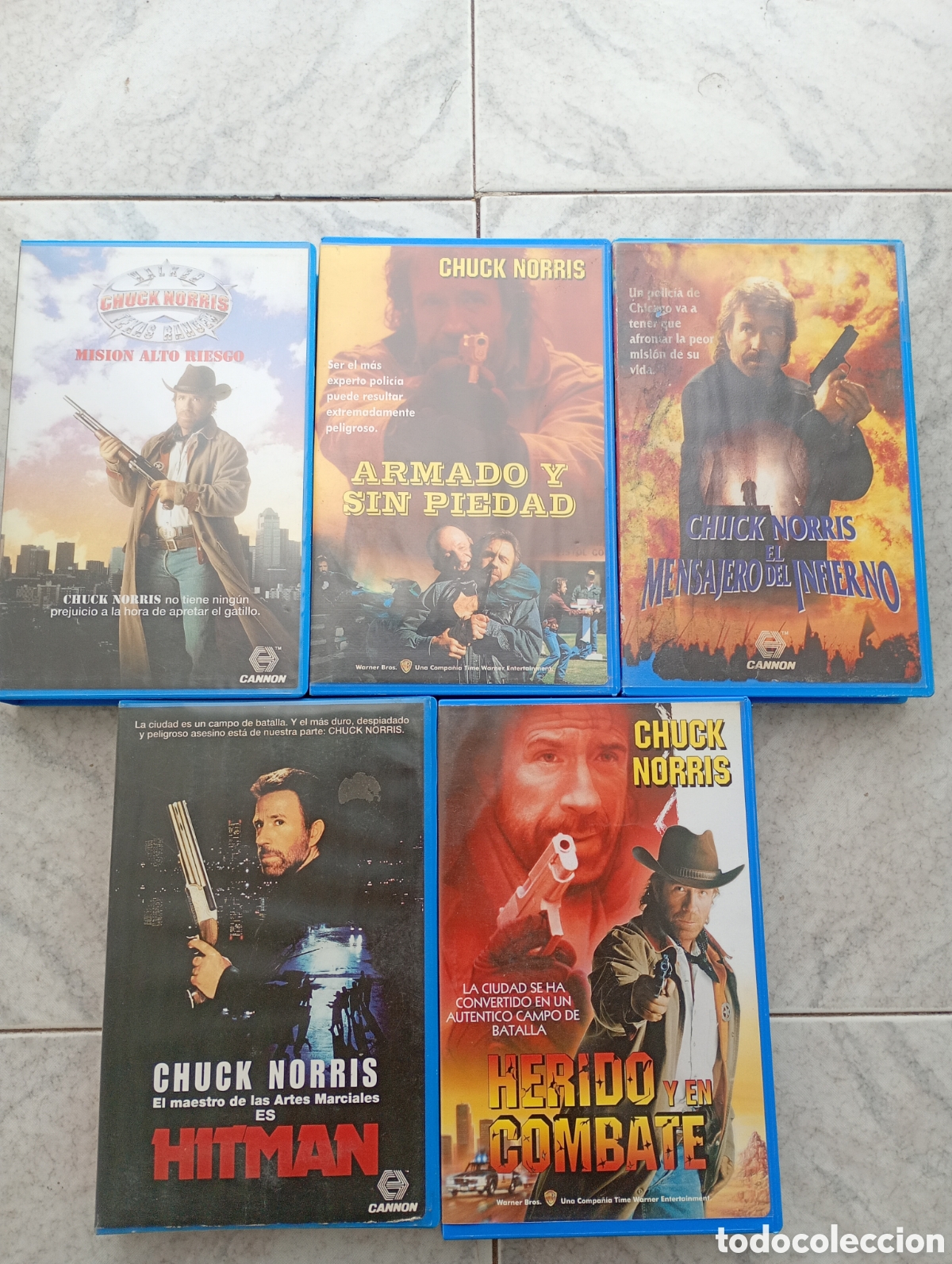 Cine: LOTE 5 TITULOS VHS Chuck Norris Hitman