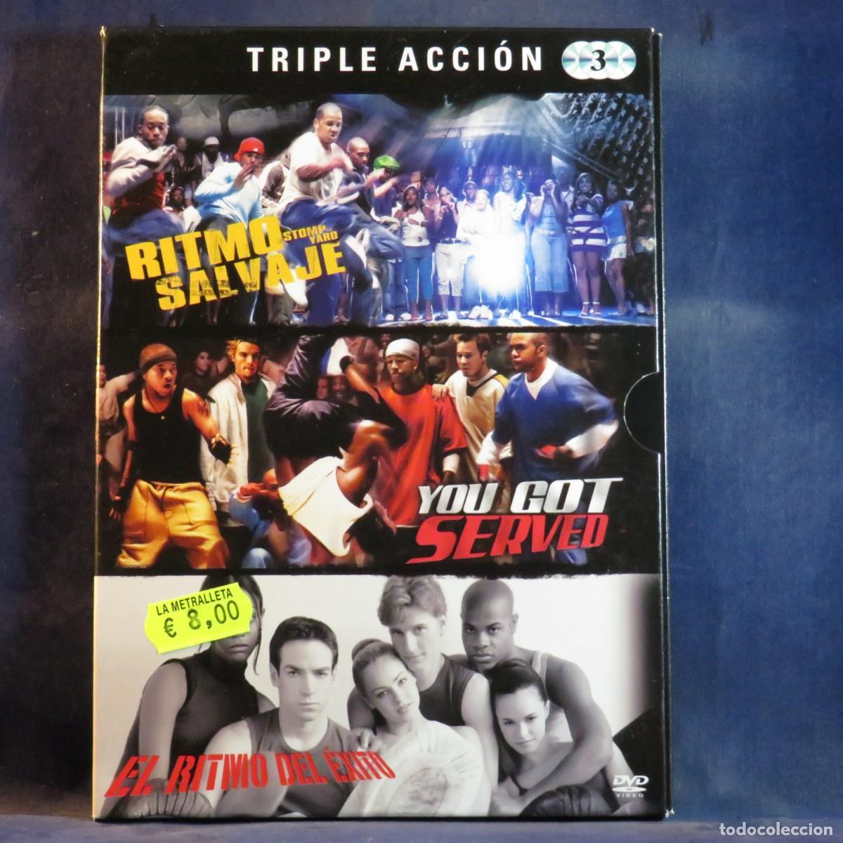 Cine: RITMO SALVAJE - YOU GOT SERVED - EL RITMO DEL &Eacute;XITO - 3 DVD