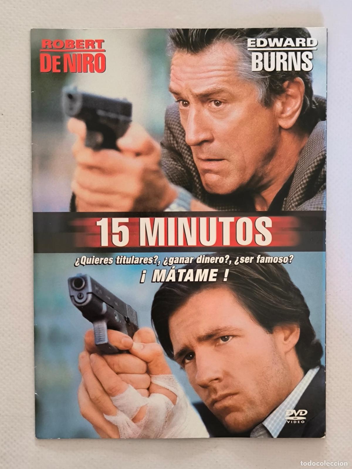 Cine: DVD 15 MINUTOS (QUINCE MINUTOS) - ROBERT DE NIRO - FUNDA FINA CARTON (018A)
