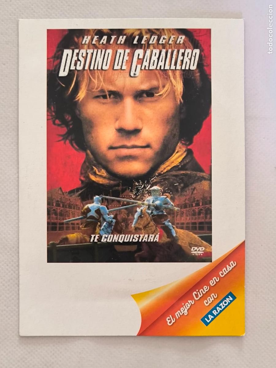Cine: DVD DESTINO DE CABALLERO - HEATH LEDGER - FUNDA FINA CARTON (018A)