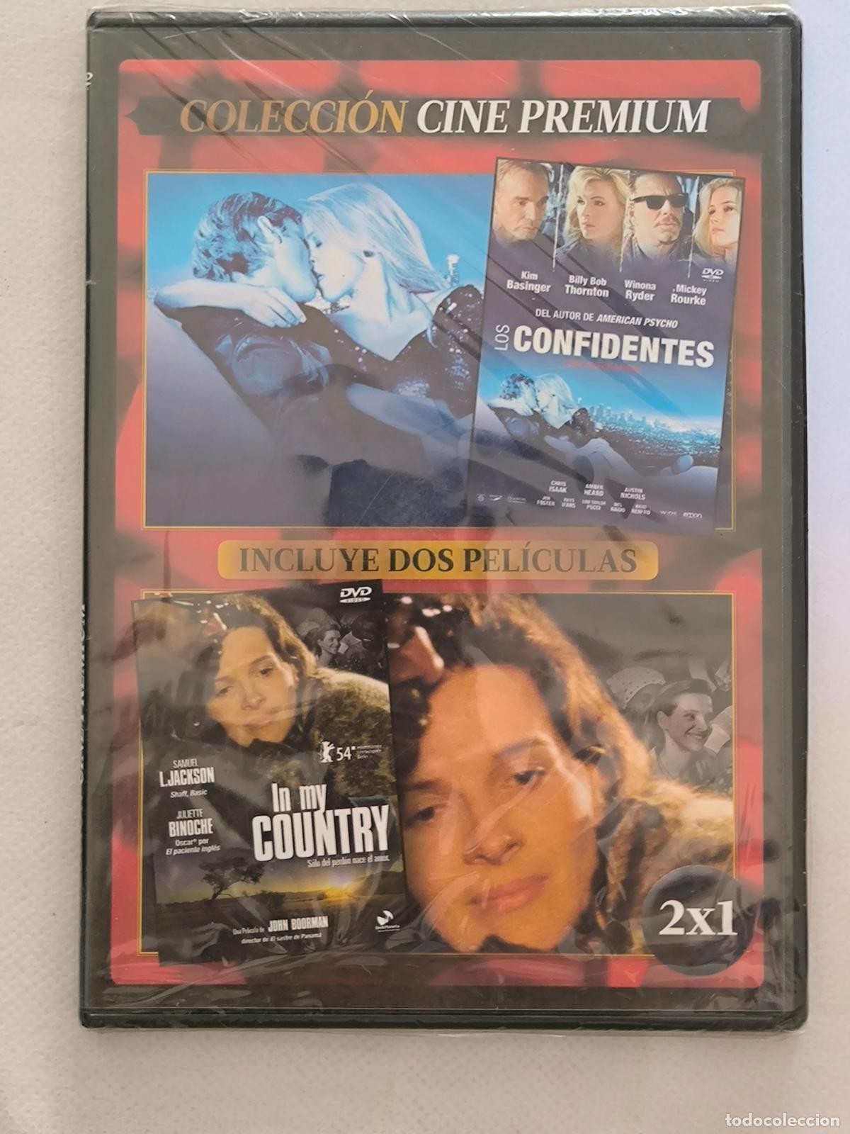 Cine: DVD LOS CONFIDENTES / IN MY COUNTRY - 2 PELICULAS - CAJA SLIM - NUEVO, PRECINTADO (033)