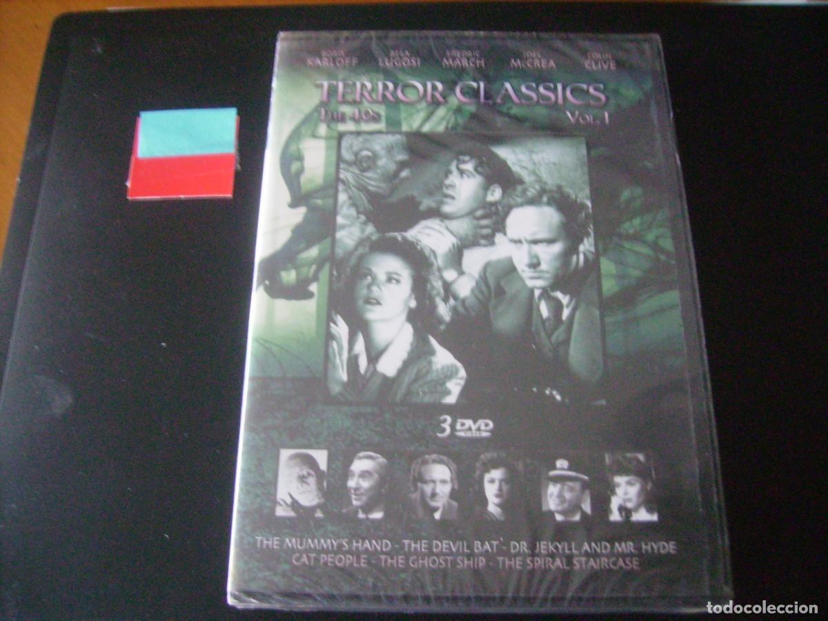 Cine: TERROR CLASSICS A&Ntilde;OS 40 VOL 1 - 3 DISCOS - PRECINTADA
