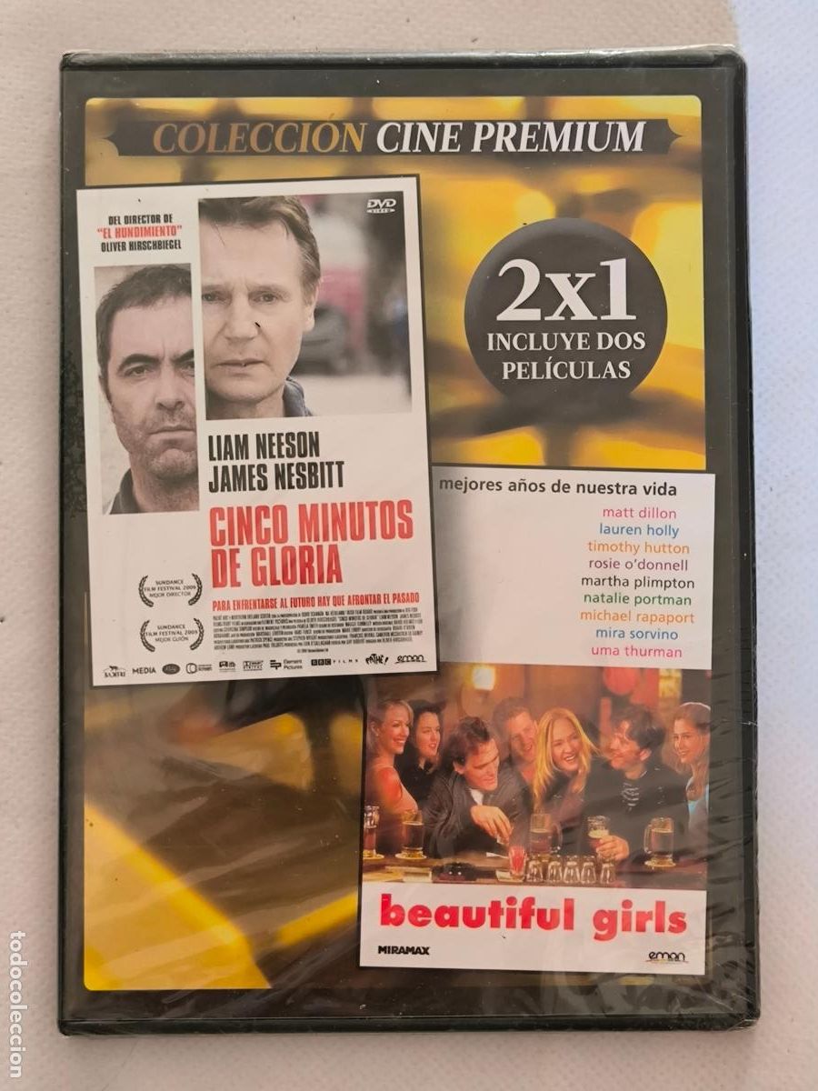 Cine: DVD CINCO MINUTOS DE GLORIA / BEAUTIFUL GIRLS - 2 PELICULAS - CAJA SLIM - NUEVO, PRECINTADO (034)
