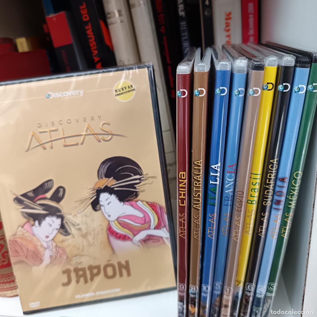 Cin&eacute;ma: DVDs LOTE de 10 DVD Documentales: China, Japon, Sud&aacute;frica, Brasil, M&eacute;xico, Egipto... DISCOVERY Atlas