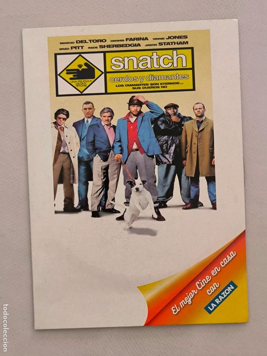 Cinema: DVD SNATCH - CERDOS Y DIAMANTES - BRAD PITT - FUNDA FINA CARTON (018A)