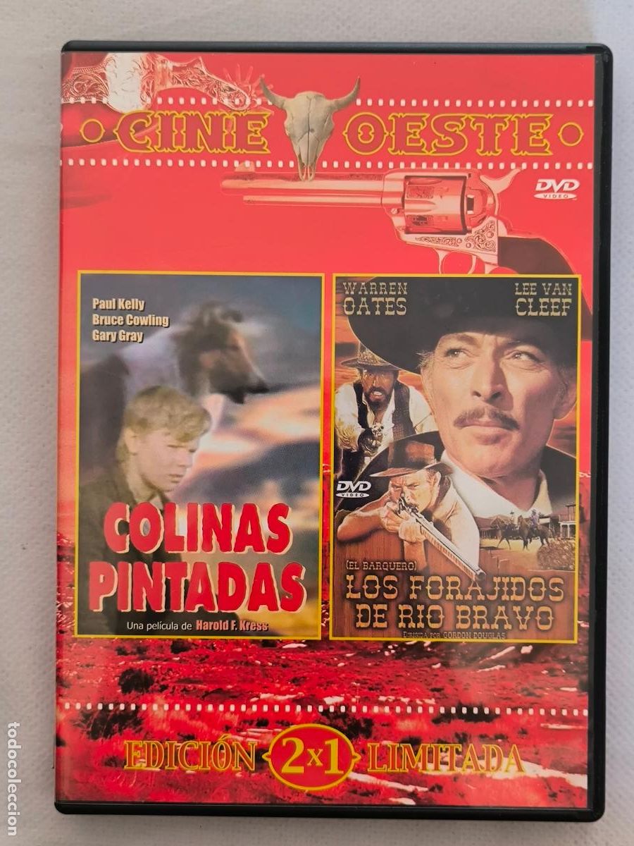 Cine: DVD COLINAS PINTADAS / LOS FORAJIDOS DE RIO BRAVO - CINE OESTE 2 PELICULAS (068)