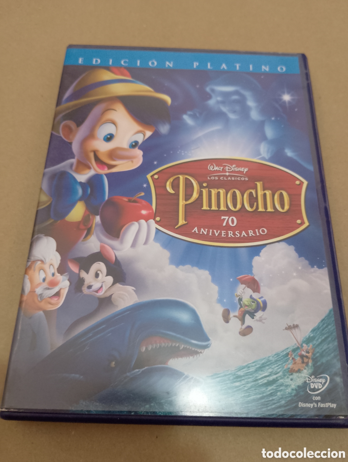 Cinema: Dvd. Pinocho. Edici&oacute;n Platino. 2 dvds. 70 aniversario. En perfecto estado.