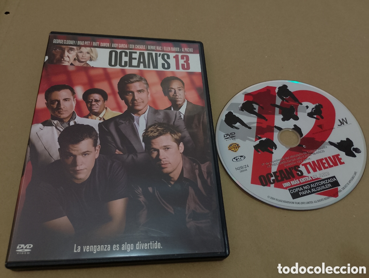 Cinema: Dvd. Ocean&rsquo;s 13. Gran elenco de actores. (de regalo, el disco de Oceans&rsquo;s 12)