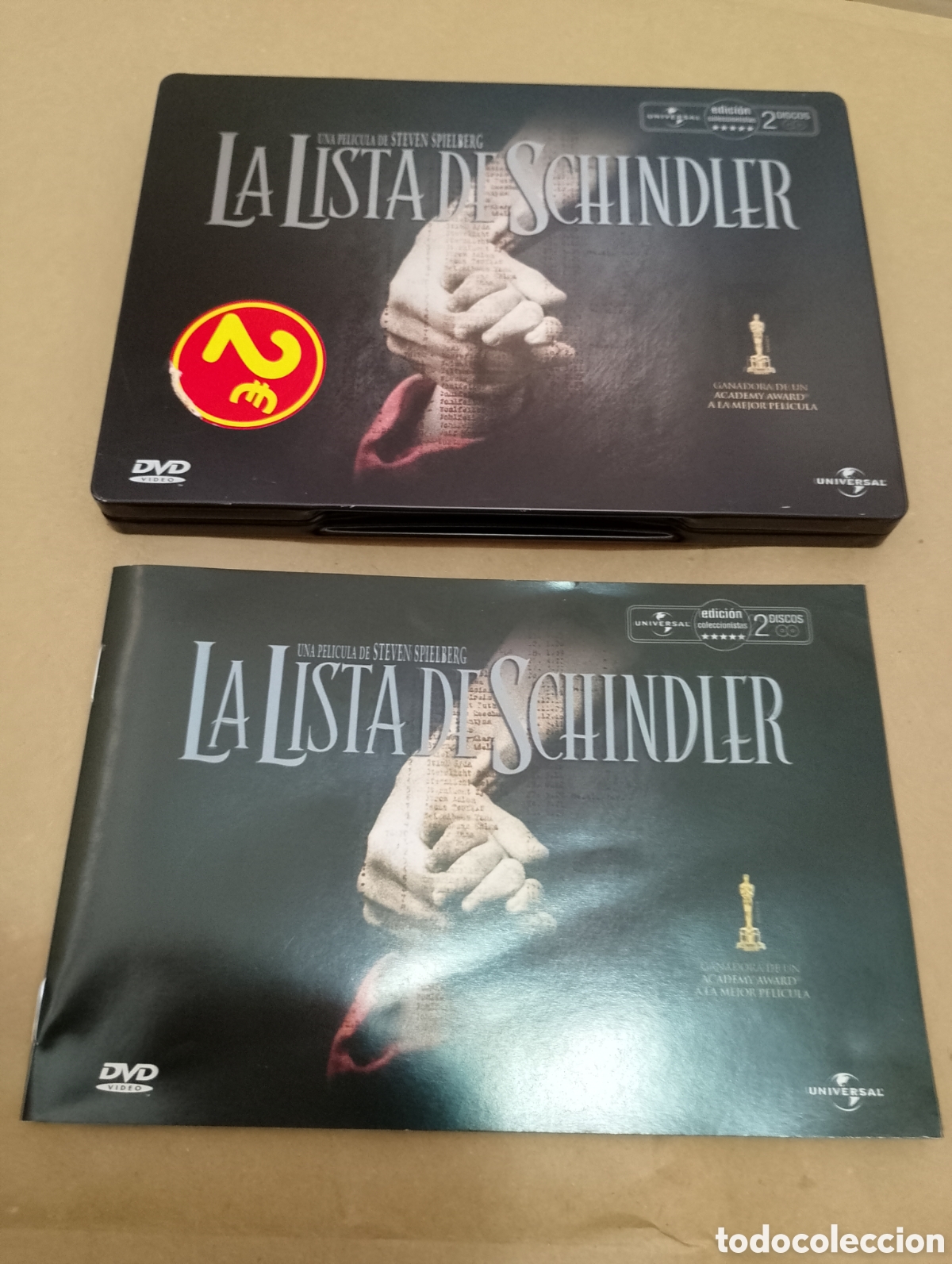 Cinema: Dvd. La Lista de Schindler. Steven Spielberg. Caja met&aacute;lica 2 dvds.
