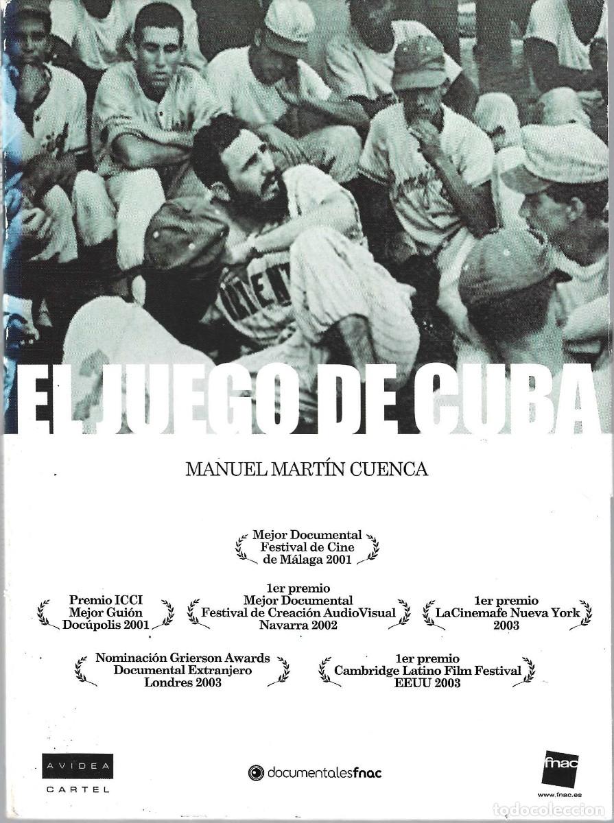 Cine: EL JUEGO DE CUBA MANUEL MARTIN CUENCA