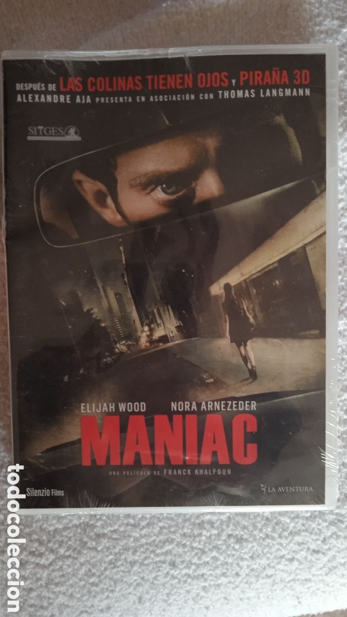 Cine: Maniac DVD NUEVO PRECINTADO | Elijah Wood | Terror Psicol&oacute;gico | Remake de Culto caja defectuosa