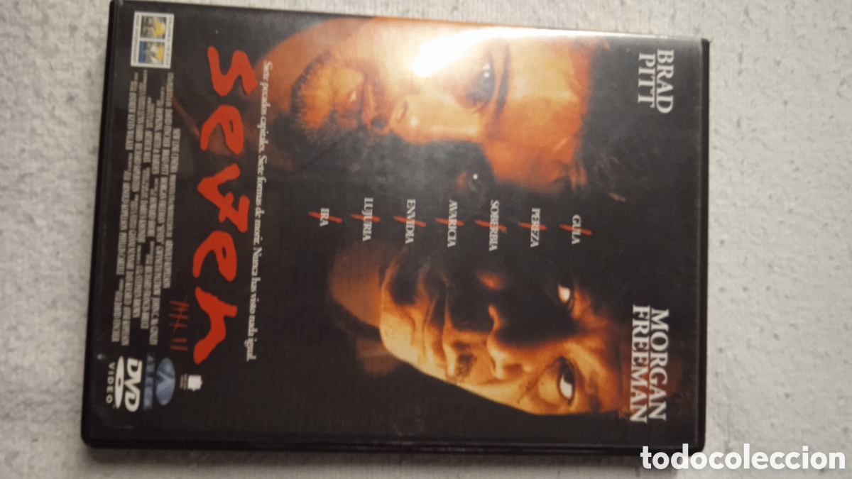 Cine: Seven (Se7en) DVD &ndash; Edici&oacute;n Videoclub Original &ndash; Brad Pitt, Morgan Freeman &ndash; Thriller de Culto