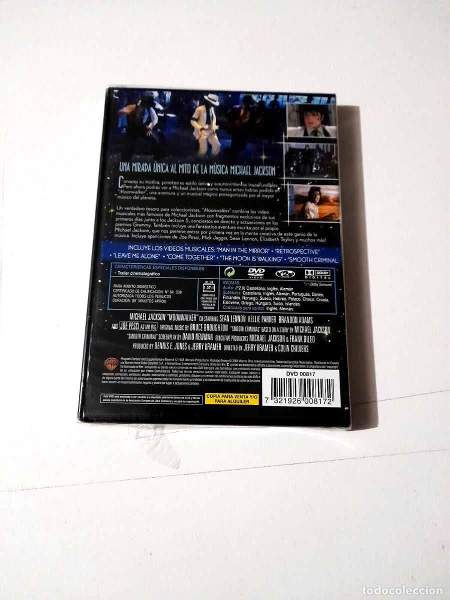 Cine: DVD &rdquo;MOONWALKER&rdquo; PRECINTADA SEALED MICHAEL JACKSON - Foto 2