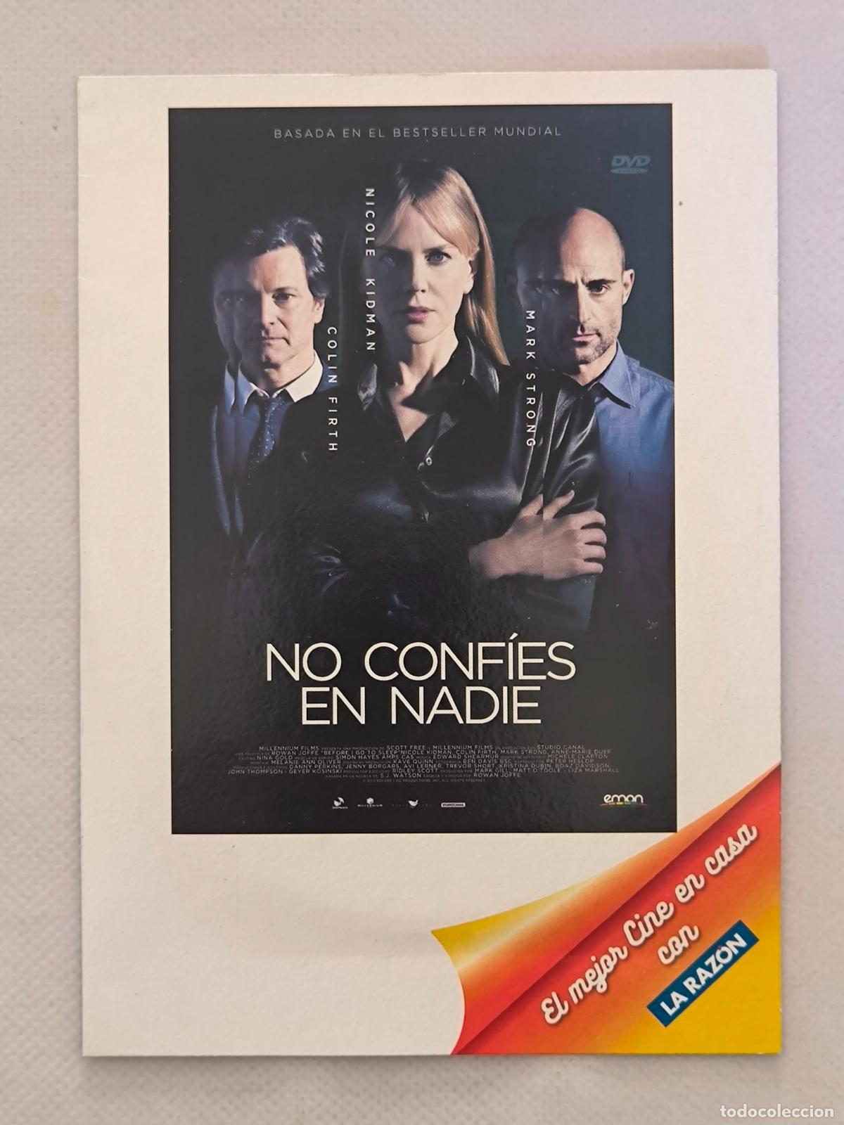 Cine: DVD NO CONFIES EN NADIE - NICOLE KIDMAN - FUNDA FINA CARTON (024C)