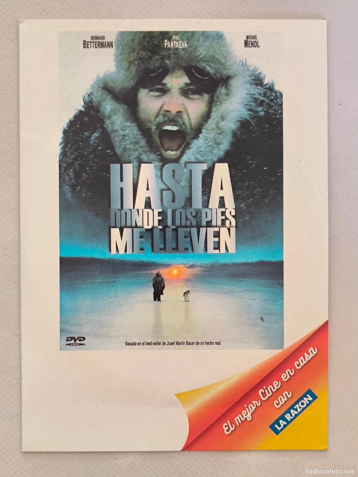Cine: DVD HASTA DONDE LOS PIES ME LLEVEN - FUNDA FINA CARTON (024C)