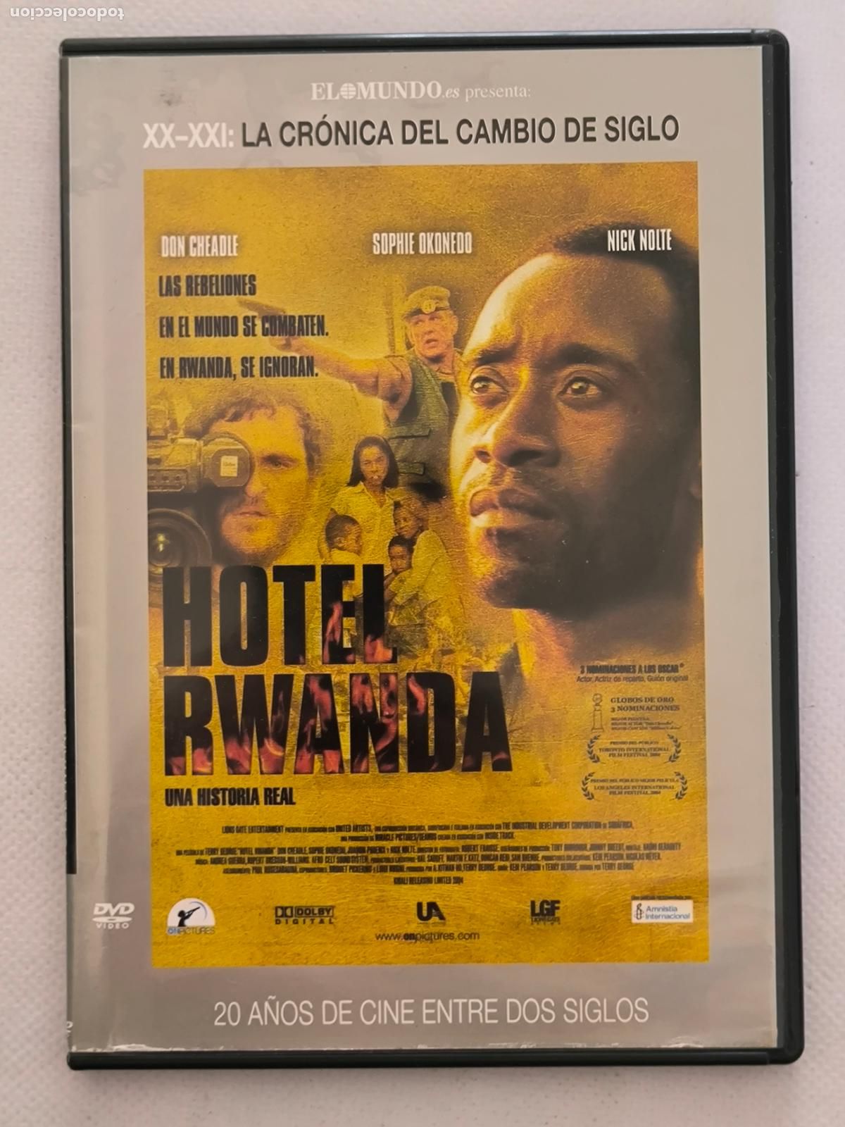 Cine: DVD HOTEL RWANDA - DON CHEADLE - CAJA SLIM (079)
