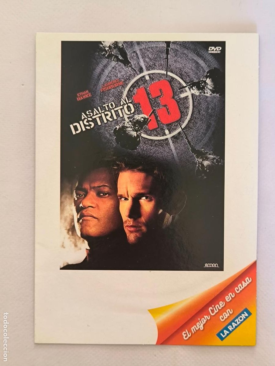 Cine: DVD ASALTO AL DISTRITO 13 - ETHAN HAWKE - FUNDA FINA CARTON (024D)
