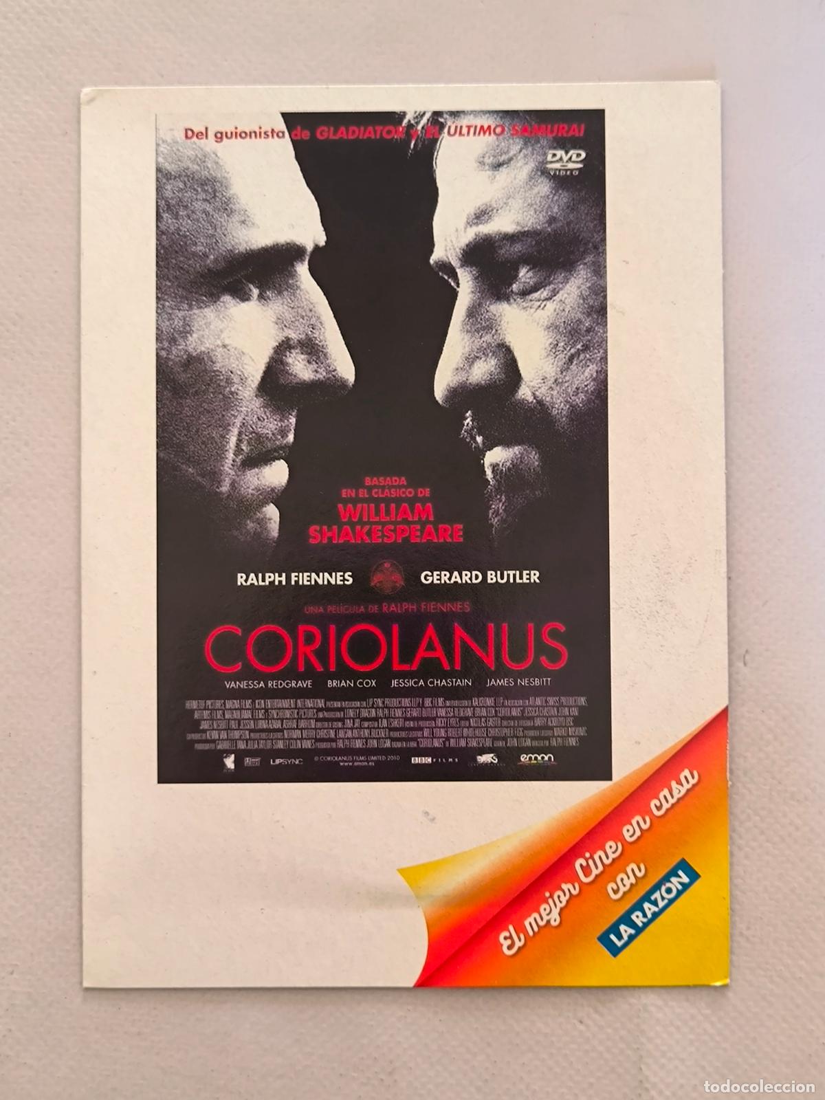 Cine: DVD CORIOLANUS - FUNDA FINA CARTON (024D)