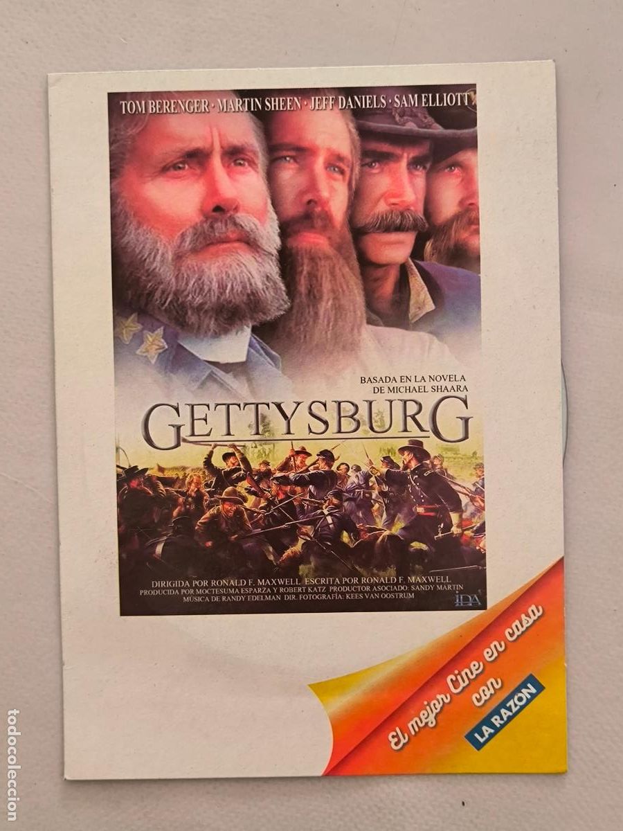 Cine: DVD GETTYSBURG - TOM BERENGER - FUNDA FINA CARTON (024D)