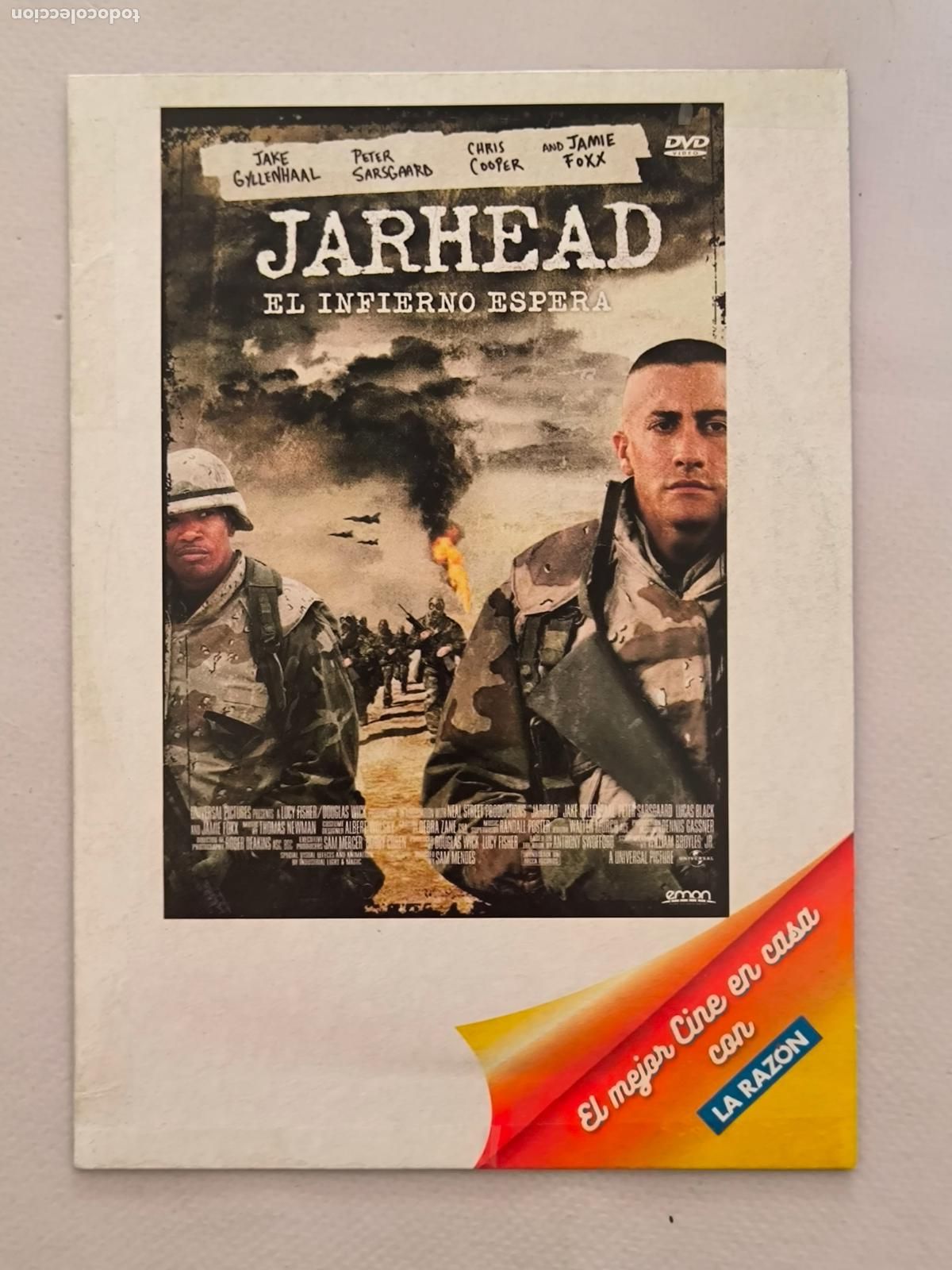 Cine: DVD JARHEAD - EL INFIERNO ESPERA - JAKE GYLLENHAAL - FUNDA FINA CARTON (024D)