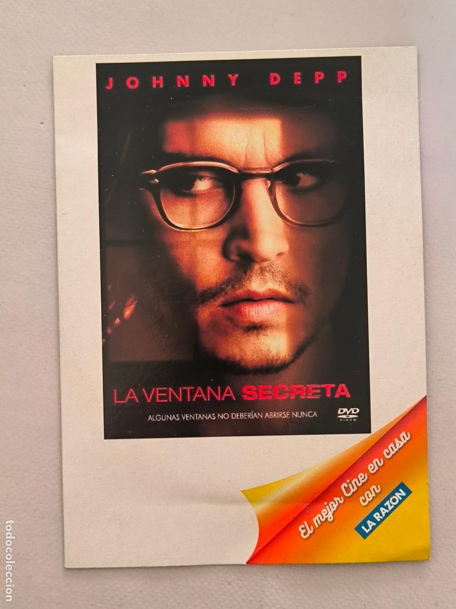 Cine: DVD LA VENTANA SECRETA - JOHNNY DEPP - FUNDA FINA CARTON (024D)