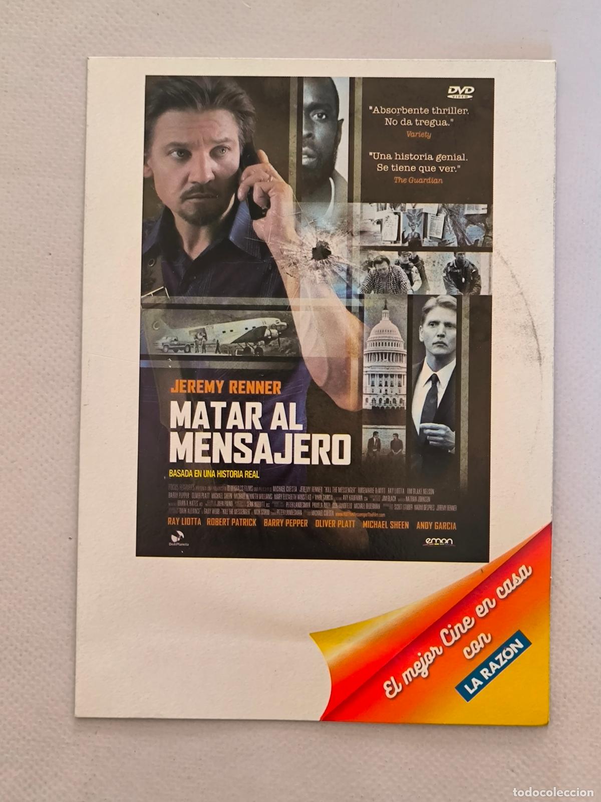 Cine: DVD MATAR AL MENSAJERO - JEREMY RENNER - FUNDA FINA CARTON (024D)