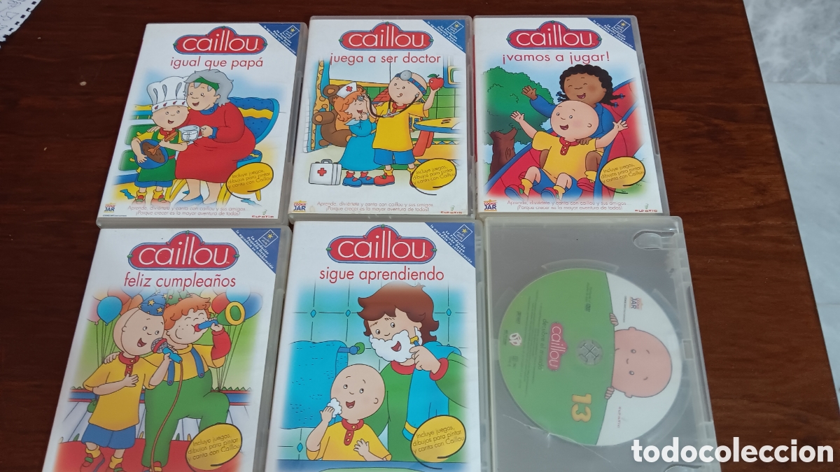Cine: 6 CDS CAILLOU. VAMOS JUGAR!