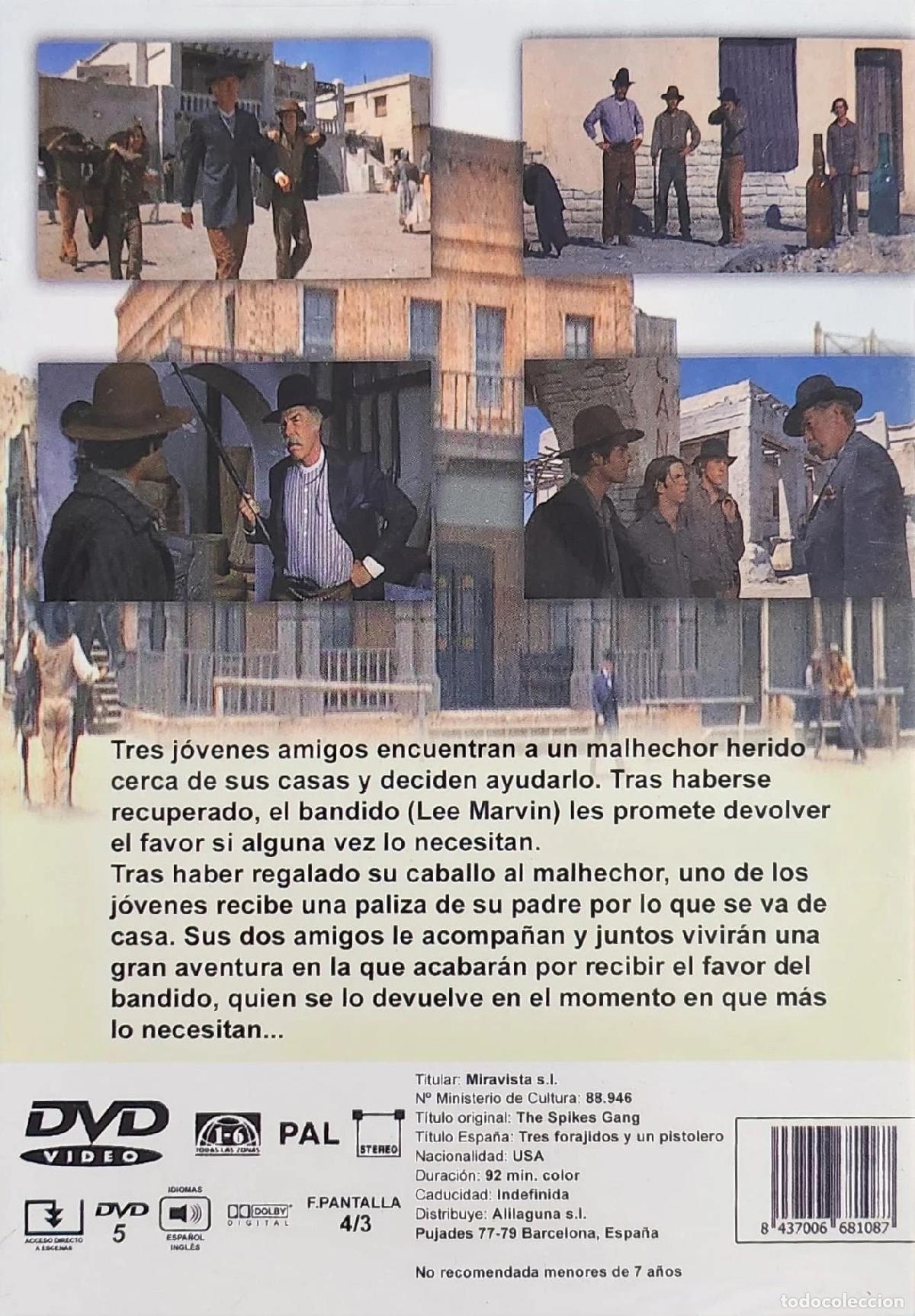 Cin&eacute;ma: TRES FORAJIDOS Y UN PISTOLERO . LEE MARVIN . CLASICOS DEL WESTERN [DVD]